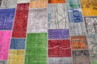 Vintage Patchwork Oversized Area Rug - Thumbnail