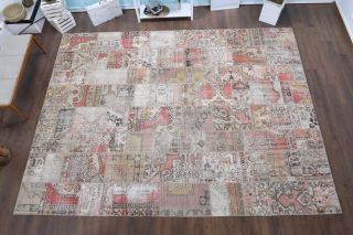 Vintage Patchwork Extra Large Area Rug - Thumbnail