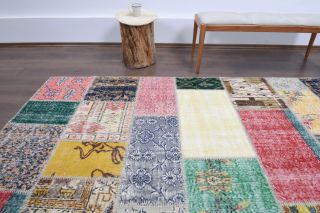 Vintage Patchwork Oversized Area Rug - Thumbnail