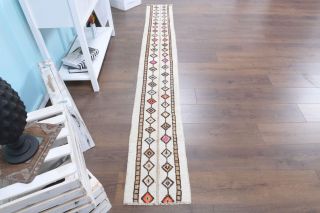 1x9 Handmade Patchwork Runner Rug - Thumbnail