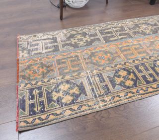 2x10 Handmade Patchwork Runner Rug - Thumbnail