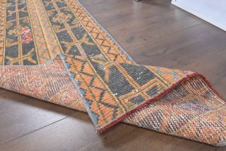 2x10 Handmade Patchwork Runner Rug - Thumbnail