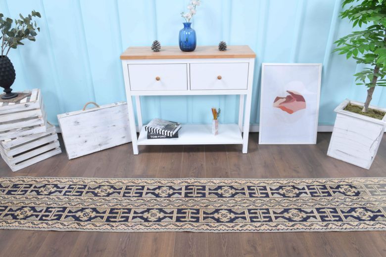 2x10 Handmade Patchwork Runner Rug