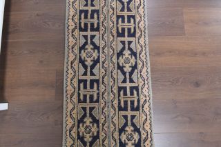 2x10 Handmade Patchwork Runner Rug - Thumbnail