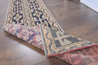 2x10 Handmade Patchwork Runner Rug - Thumbnail