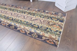 2x10 Handmade Patchwork Runner Rug - Thumbnail