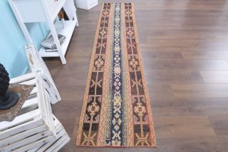 2x10 Handmade Patchwork Runner Rug - Thumbnail