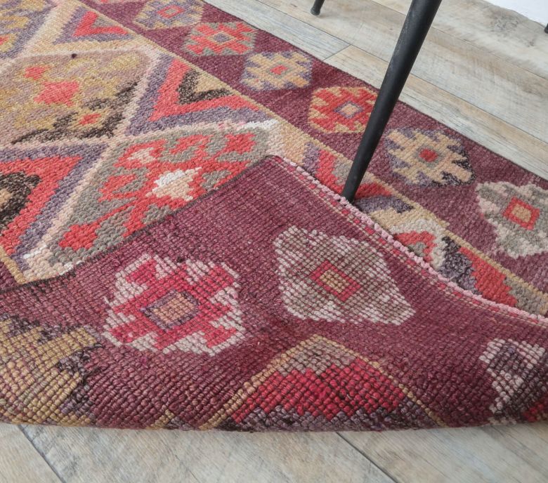 2x10 Vintage Handwoven Anatolian Red Runner