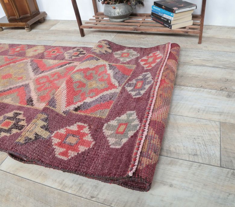 2x10 Vintage Handwoven Anatolian Red Runner