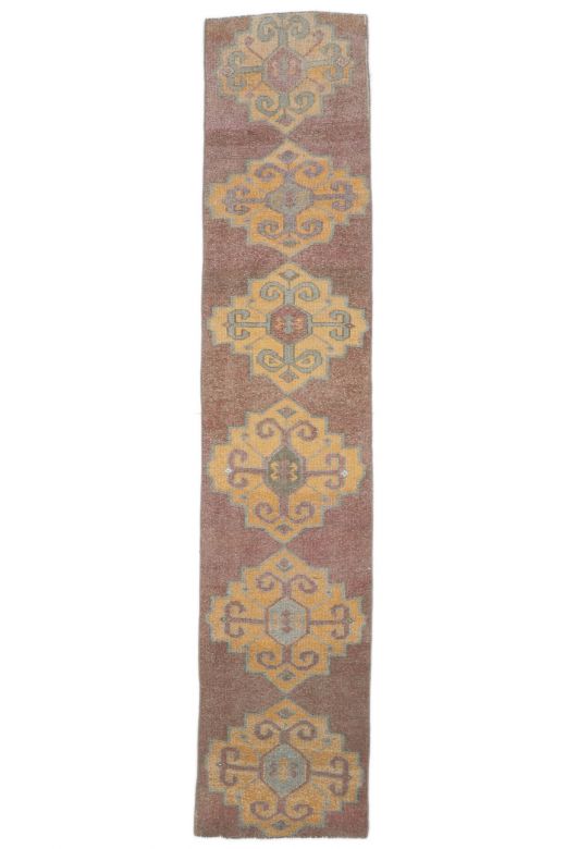 2x10 Vintage Handwoven Ikat Rug Runner