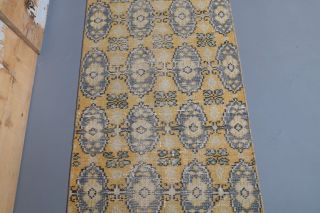 Hand-Knotted Vintage Runner Rug - Thumbnail