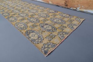 Hand-Knotted Vintage Runner Rug - Thumbnail