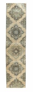 Vintage Oushak Runner Rug - Thumbnail