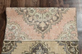 Vintage Oushak Runner Rug - Thumbnail