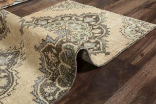 Vintage Oushak Runner Rug - Thumbnail