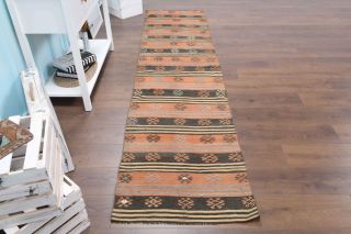 Vintage Kilim Runner Rug - Thumbnail