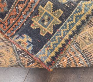 Vintage Patchwork Runner Rug - Thumbnail