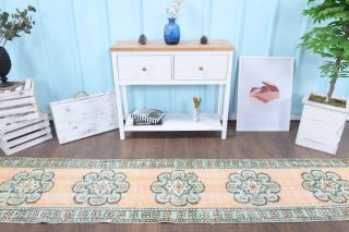 2x10 Wool Vintage Runner Rug - Thumbnail