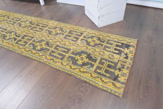 2x11 Handmade Patchwork Runner Rug - Thumbnail