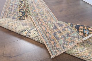 2x11 Handmade Patchwork Runner Rug - Thumbnail