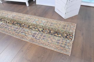 2x11 Handmade Patchwork Runner Rug - Thumbnail