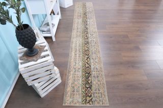 2x11 Handmade Patchwork Runner Rug - Thumbnail