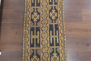 2x11 Handmade Patchwork Runner Rug - Thumbnail