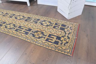 2x11 Handmade Patchwork Runner Rug - Thumbnail