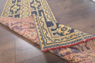 2x11 Handmade Patchwork Runner Rug - Thumbnail