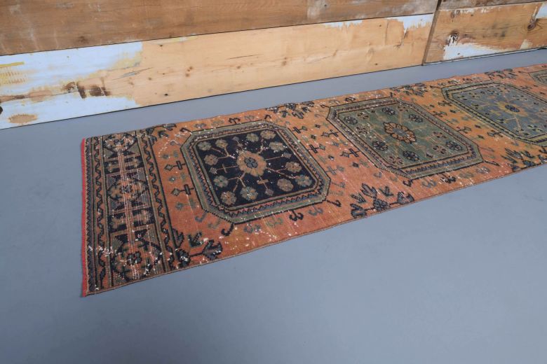 Oushak Vintage Runner Rug