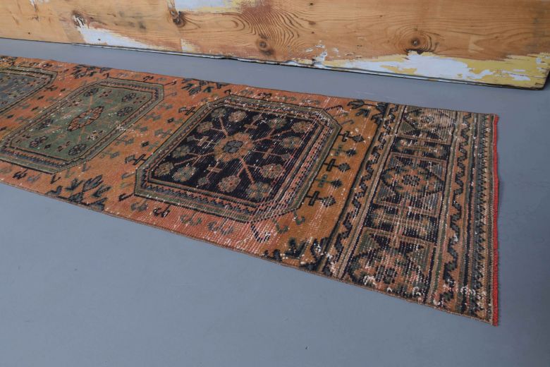 Oushak Vintage Runner Rug