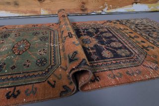 Oushak Vintage Runner Rug - Thumbnail