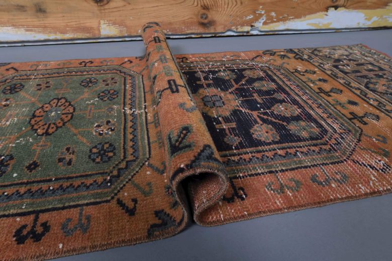 Oushak Vintage Runner Rug