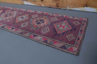 Vintage Purple Runner Rug - Thumbnail