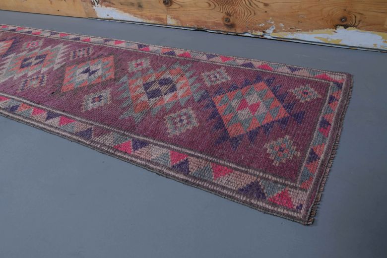 Vintage Purple Runner Rug