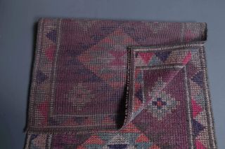 Vintage Purple Runner Rug - Thumbnail