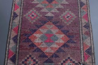 Vintage Purple Runner Rug - Thumbnail