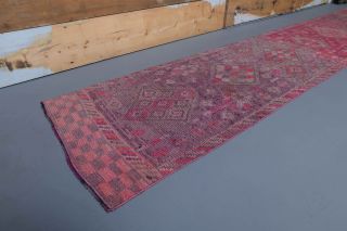 Vintage Pink Runner Rug - Thumbnail