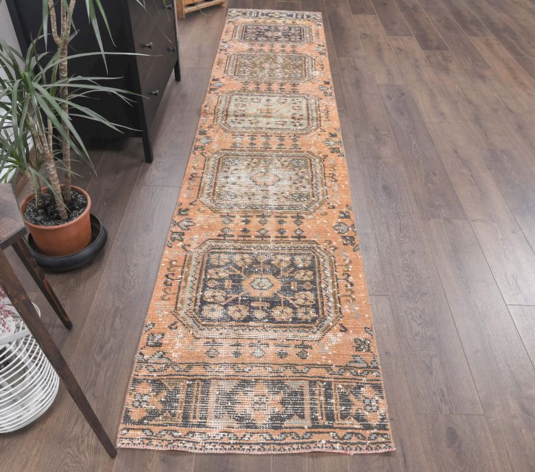 Vintage Oushak Runner Rug - 24139