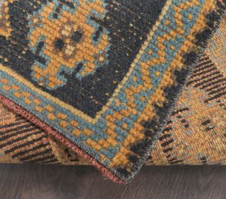 Vintage Patchwork Runner Rug - Thumbnail