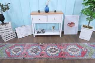 2x11 Wool Vintage Runner Rug - Thumbnail