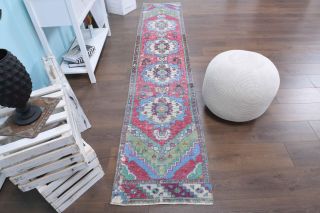 2x11 Wool Vintage Runner Rug - Thumbnail