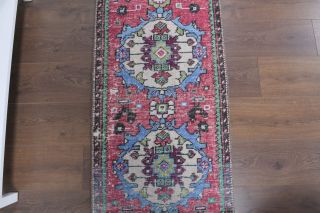 2x11 Wool Vintage Runner Rug - Thumbnail