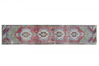 2x11 Wool Vintage Runner Rug - Thumbnail