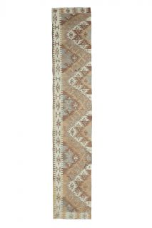 2x11 Wool Vintage Runner Rug - Thumbnail