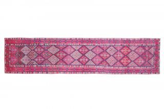 2x11 Hand-Knotted Wool Vintage Runner Rug - Thumbnail