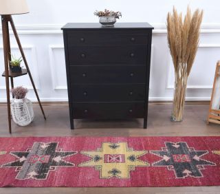 2x11 Wool Vintage Runner Rug - Thumbnail