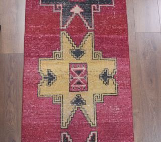 2x11 Wool Vintage Runner Rug - Thumbnail