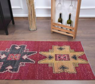 2x11 Wool Vintage Runner Rug - Thumbnail