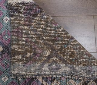 Vintage Purple Runner Rug - Thumbnail